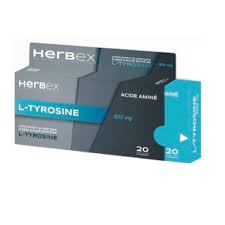 Herbex l-tyrosine 300 mg 20 capsules — vue 2