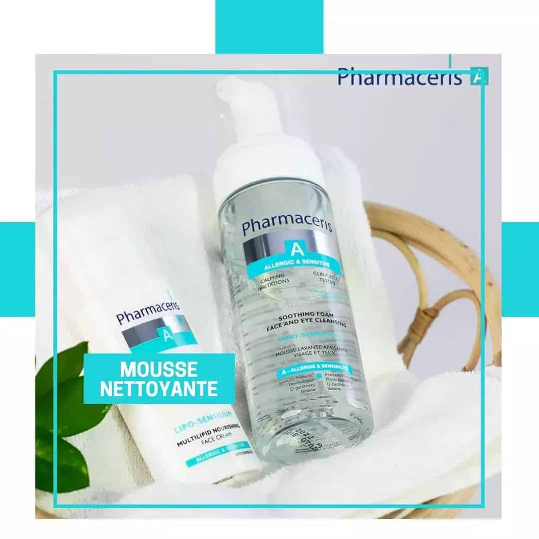Pharmaceris coffret A hialuro-sensilium creme acide hyaluronique 40ml+ mini mousse nettoyante 50ml gratuit — vue 2