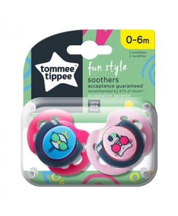 Tommee Tippee fun style Sucette 0-6M *2 ref:43335702