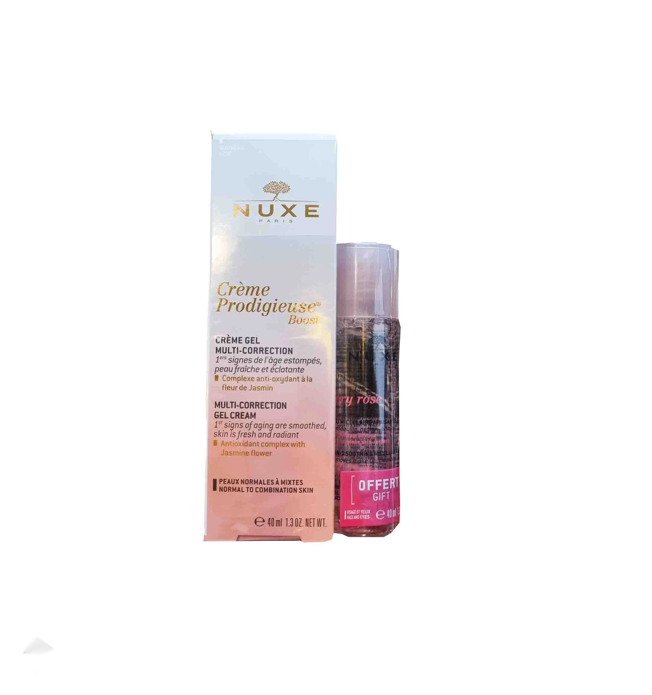 Nuxe Crème gel Prodigieuse Peau normale a mixte 40ml + eau micellaire 40 ml (offert)