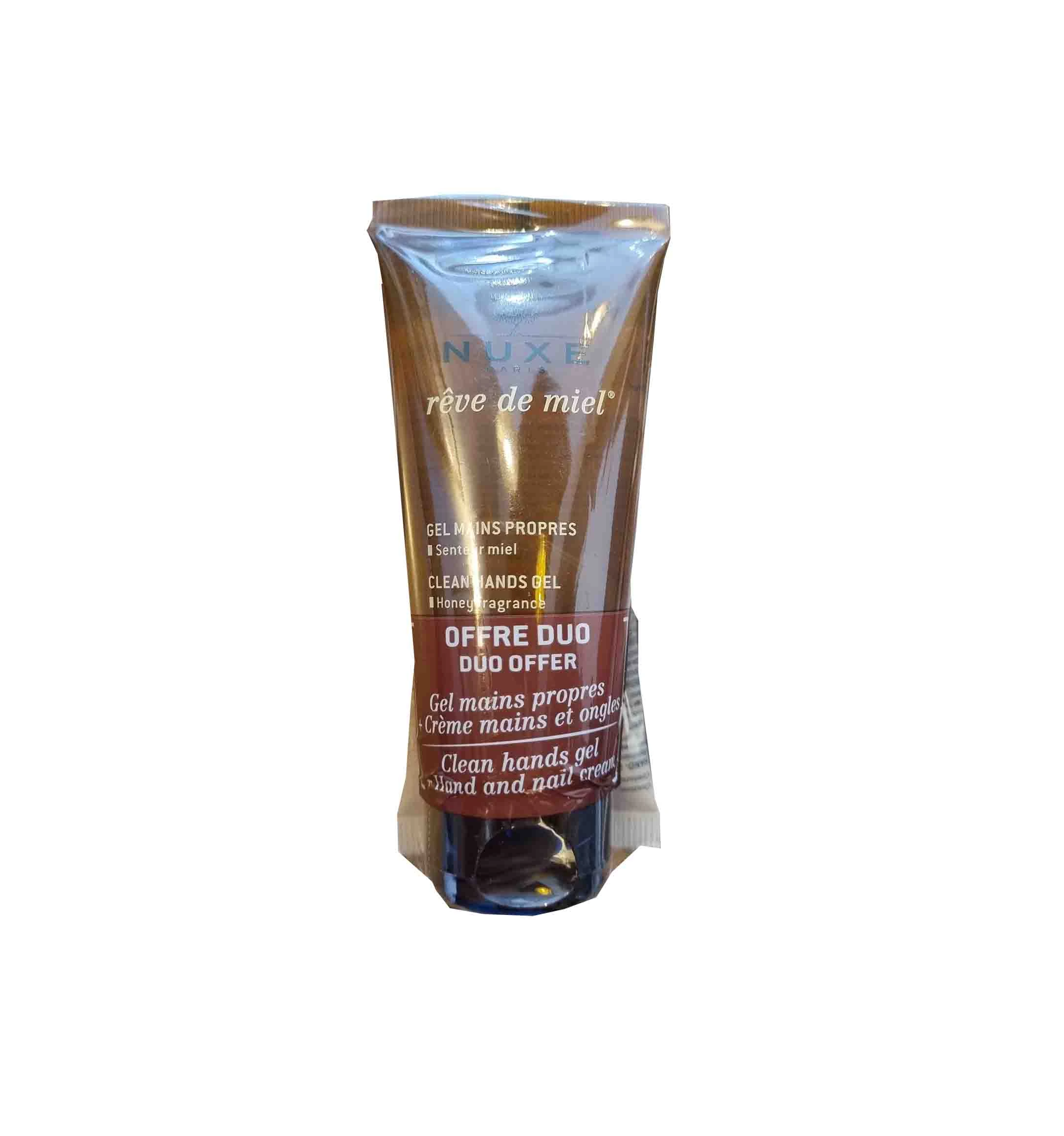Nuxe reve de miel creme mains et ongles 30 ml + gel mains lavant 30ml(offert)
