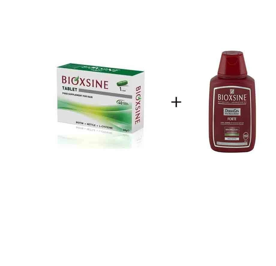 Bioxsine pack tablette 40 comprimes +bioxsine shampoing forte 100 ml