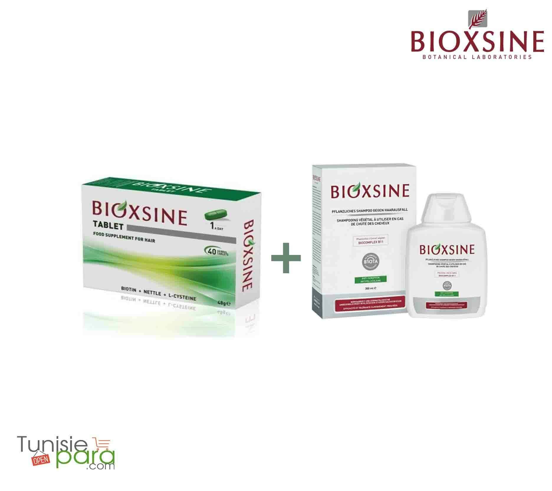 Bioxsine pack tablette 40 comprimes +bioxsine shampoing forte 100 ml — vue 2