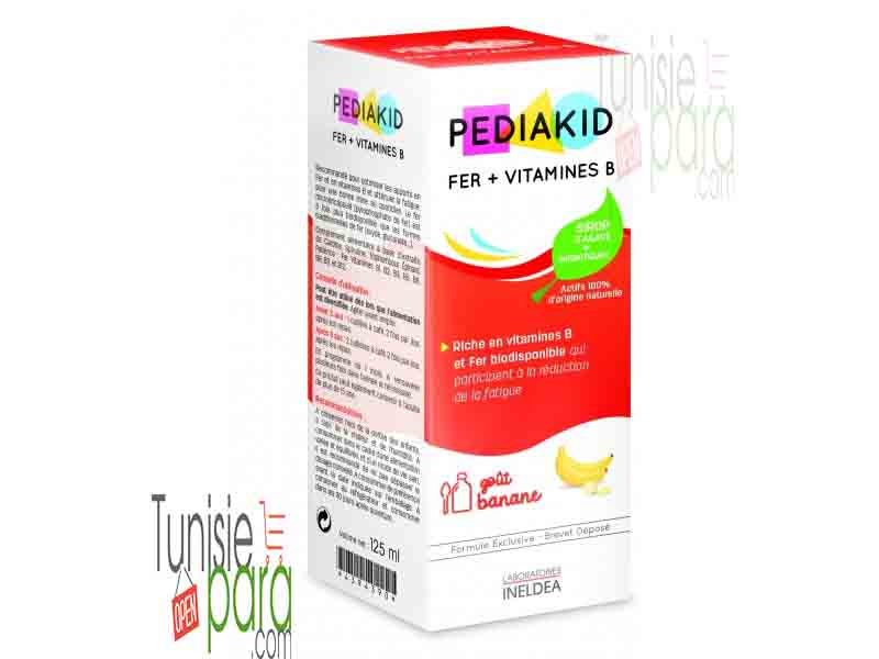 PEDIAKID FER + VITAMINES B sirop 125 ml — vue 2