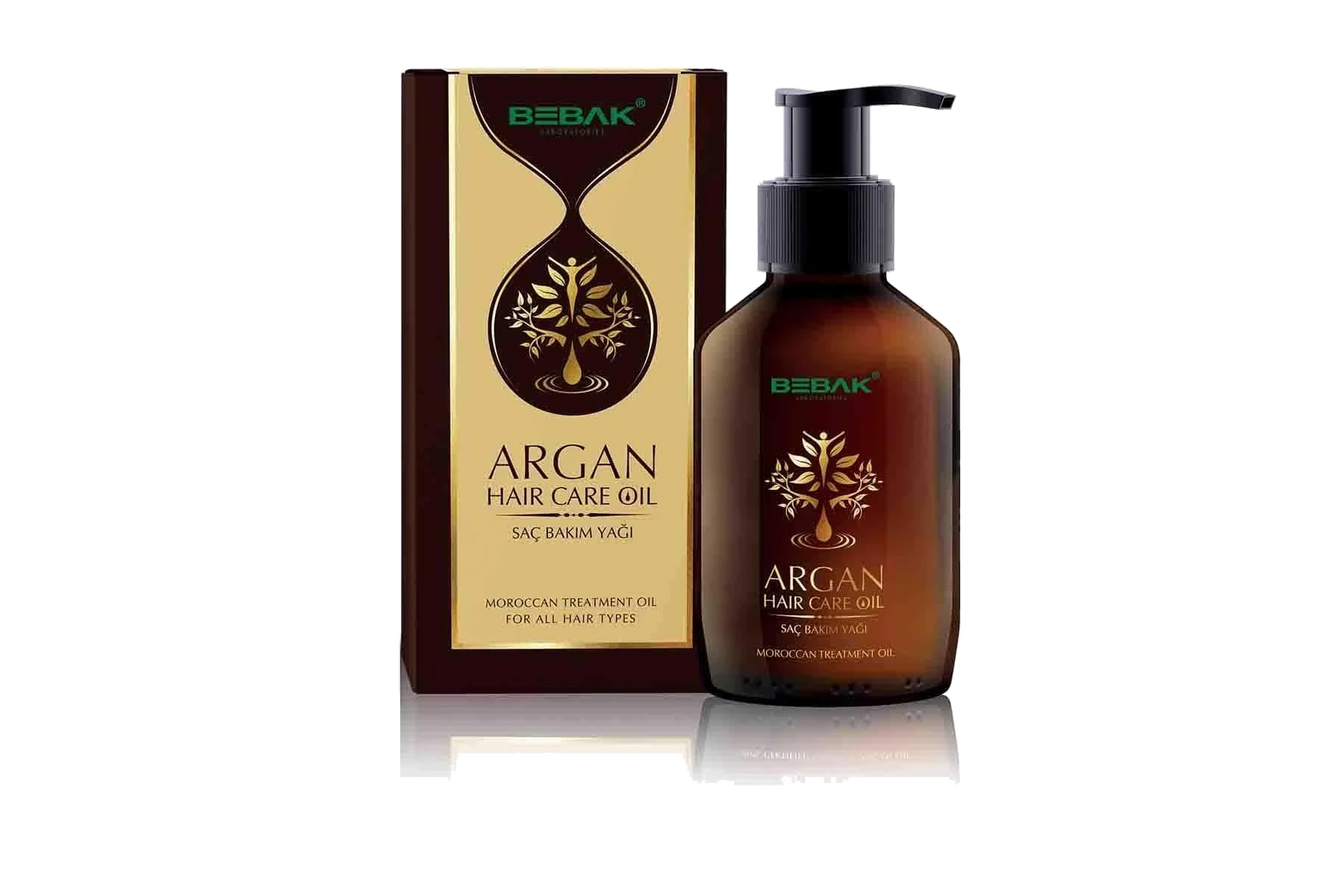 Bebak Argan Huile de soin capillaire 100 ml