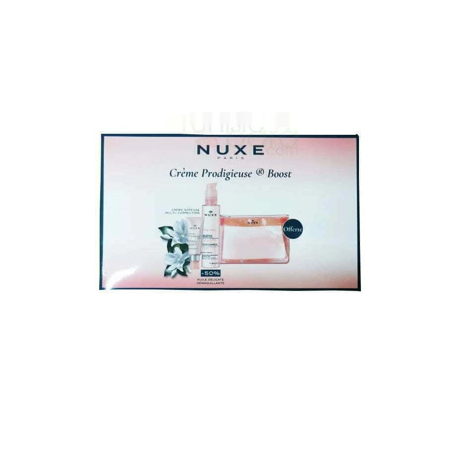 Nuxe Coffret Crème Prodigieuse Boost Peaux Sèches + Nuxe Very Rose Huile Démaquillante