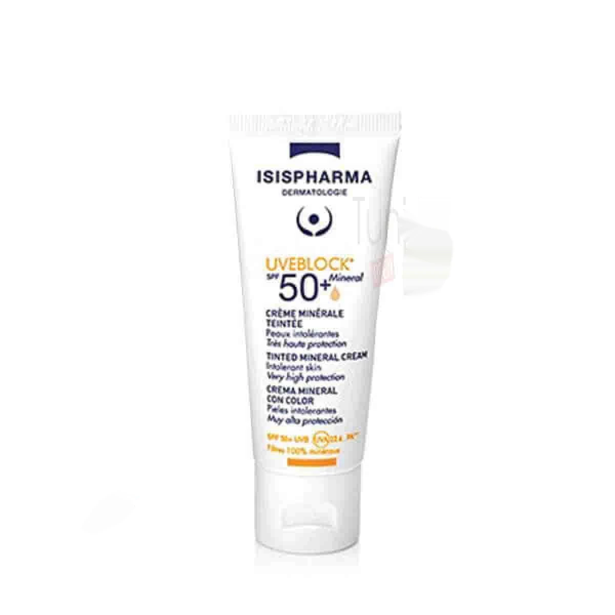 ISISPHARMA UVEBLOCK CREME MINERAL teinte SPF50+ 40ML