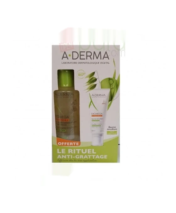 Aderma Coffret Exomega Control Baume Emolient + Exomega Huile 200 Ml Offerte
