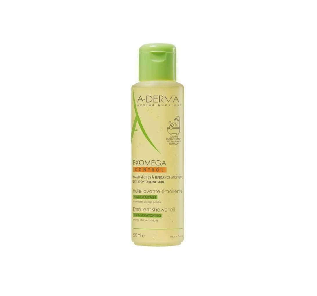 A-Derma Exomega Control Huile Lavante Émolliente Anti-Grattage 500ML
