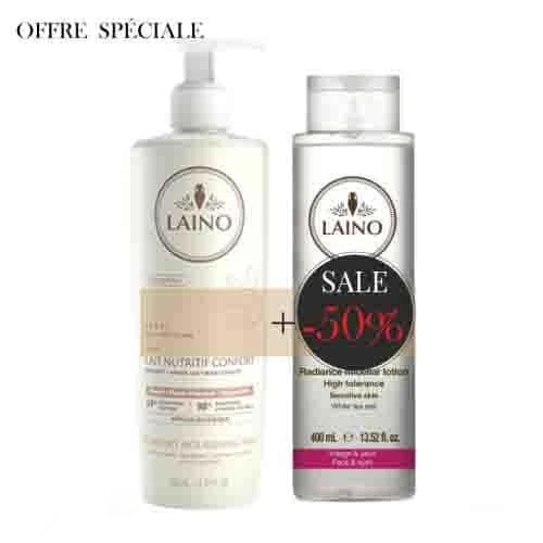 Laino DUO Lait Confort Karité+ Lotion Micellaire 400 ml à -50%