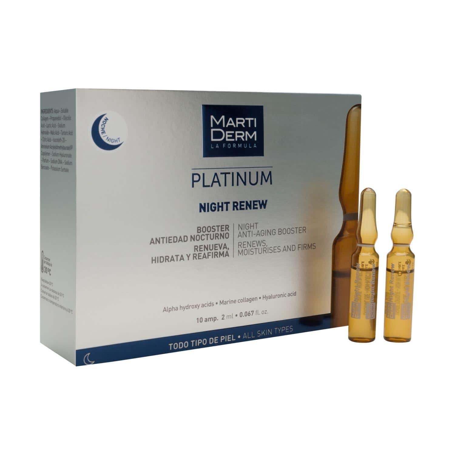Martiderm® Platinum Night Renew 10 ampoules — vue 2