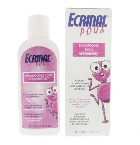 ECRINAL poux shampoing doux assainissant 200ml — vue 2