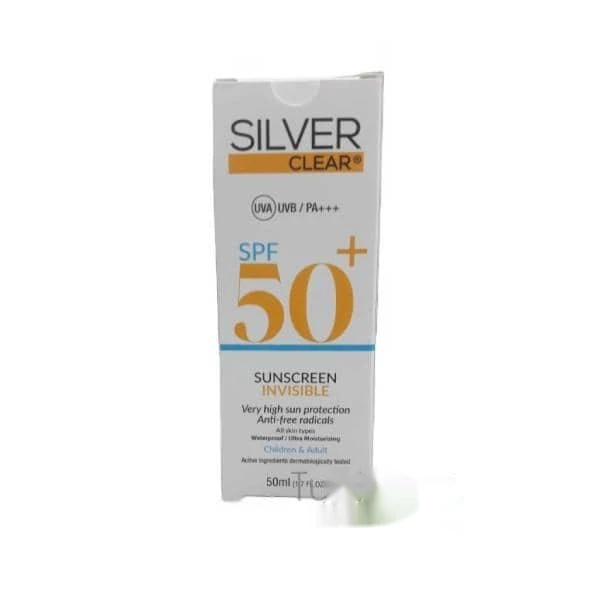 Silver clear ecran solaire invisible spf 50+ 50ml