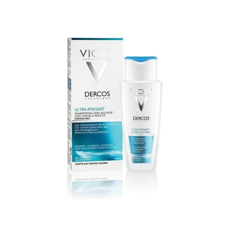 Vichy Dercos Shampooing Ultra Apaisant Cheveux secs 200ml — vue 2