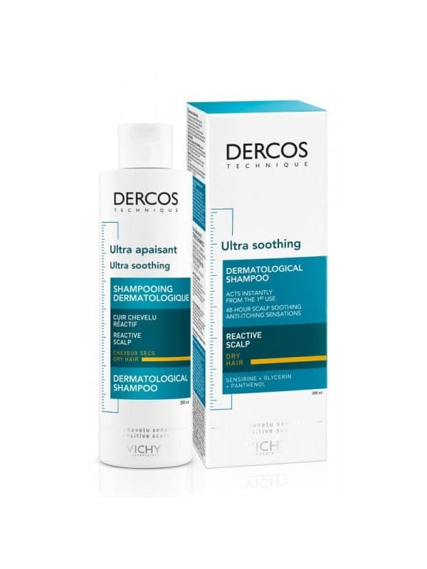 Vichy Dercos Shampooing Ultra Apaisant Cheveux secs 200ml