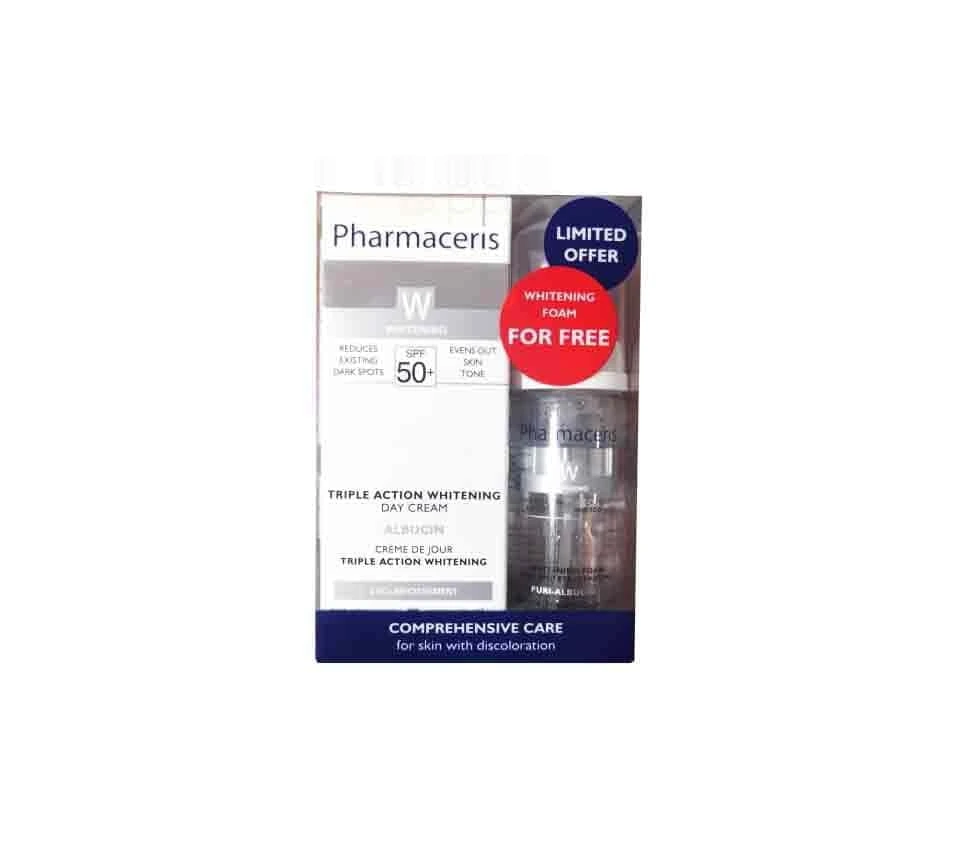 Pharmaceris coffret Albucin triple action crème de jour SPF50+ 30ML
