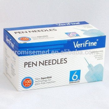VERIFINE AIGUILLES STYLOS À INSULINE 6 MM B/100