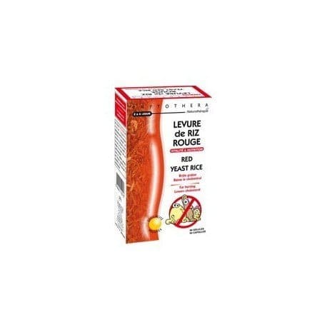 Phytothera Levure de Riz Rouge, 60 gélules