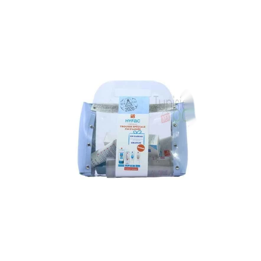 HYFAC TROUSSE GEL NETTOYANT 300ml + Eau micellaire + Gommage + Crème légère