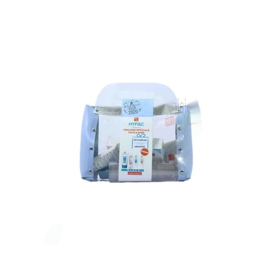 HYFAC TROUSSE GEL NETTOYANT 300ml + Eau micellaire + Gommage + Crème riche