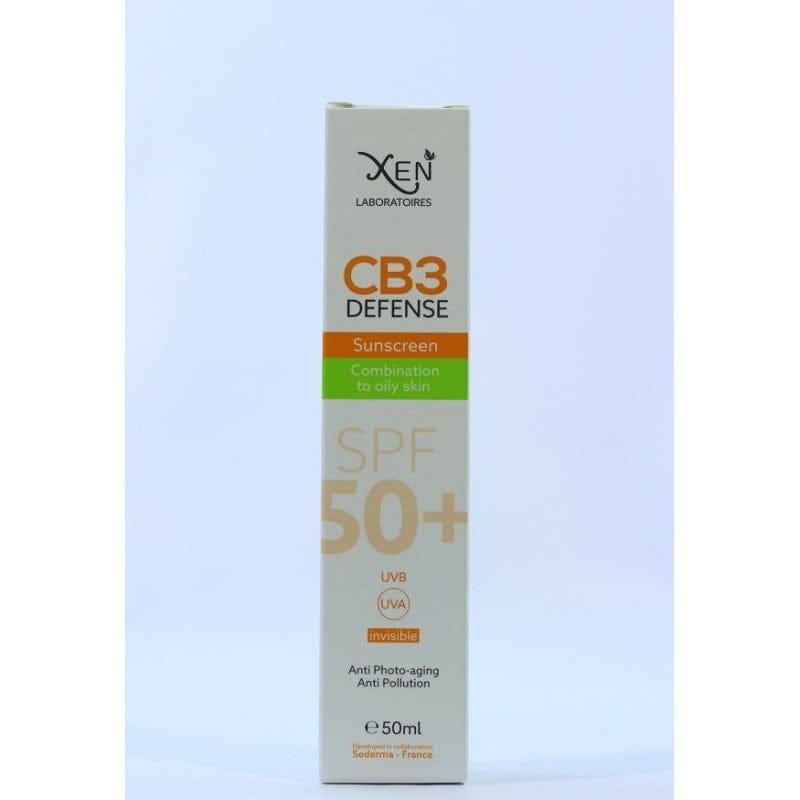 XEN CB3 DEFENCE ECRAN SOLAIRE peaux mixtes à grasses 50ml +AC-NOZ GEL — vue 2