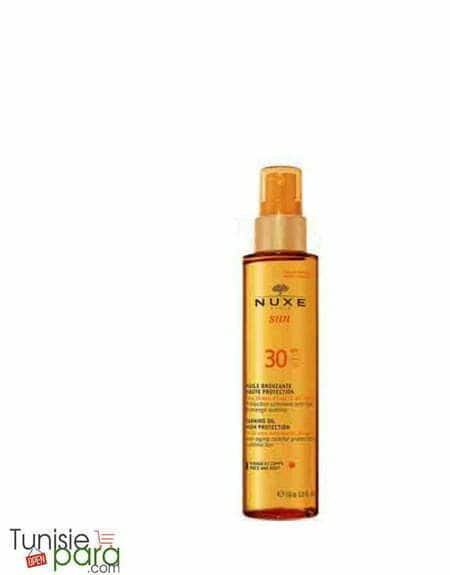NUXE Sun Huile Bronzante visage et corps SPF30 150ml — vue 3