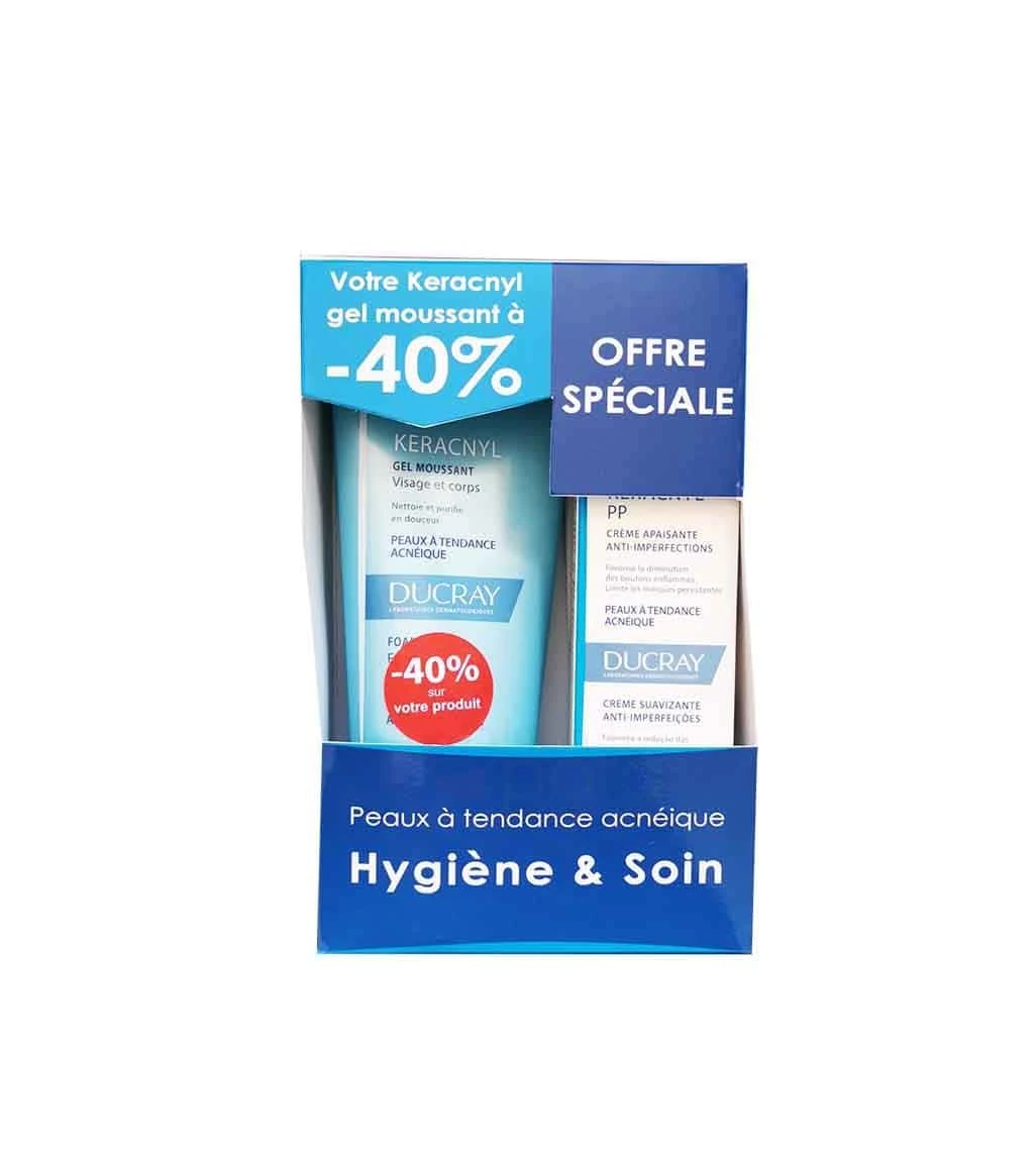 Ducray pack keracnyl pp + keracnyl gel moussant