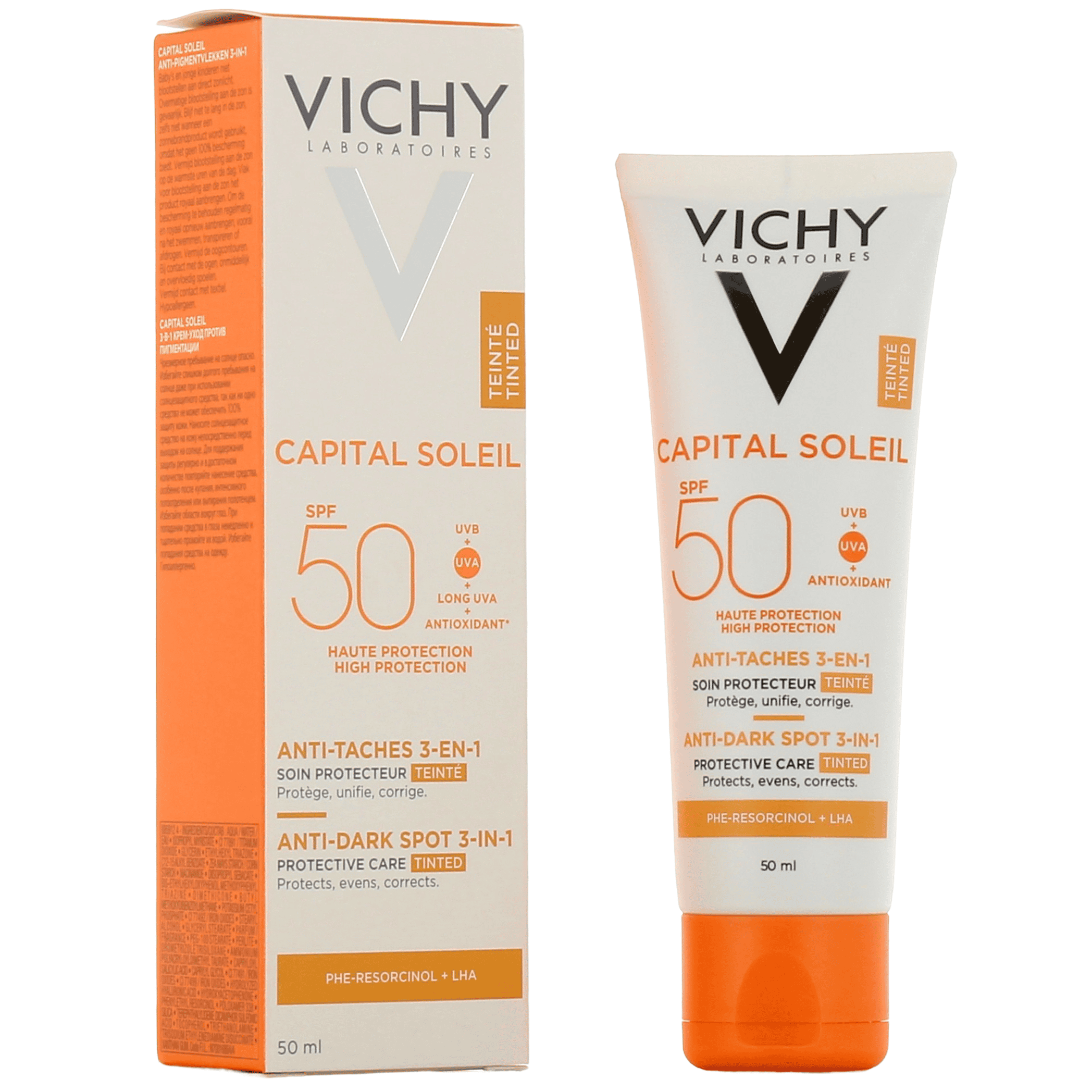 VICHY CAPITAL SOLEIL Soin anti-taches teinté 3-en-1 SPF50+ — vue 3