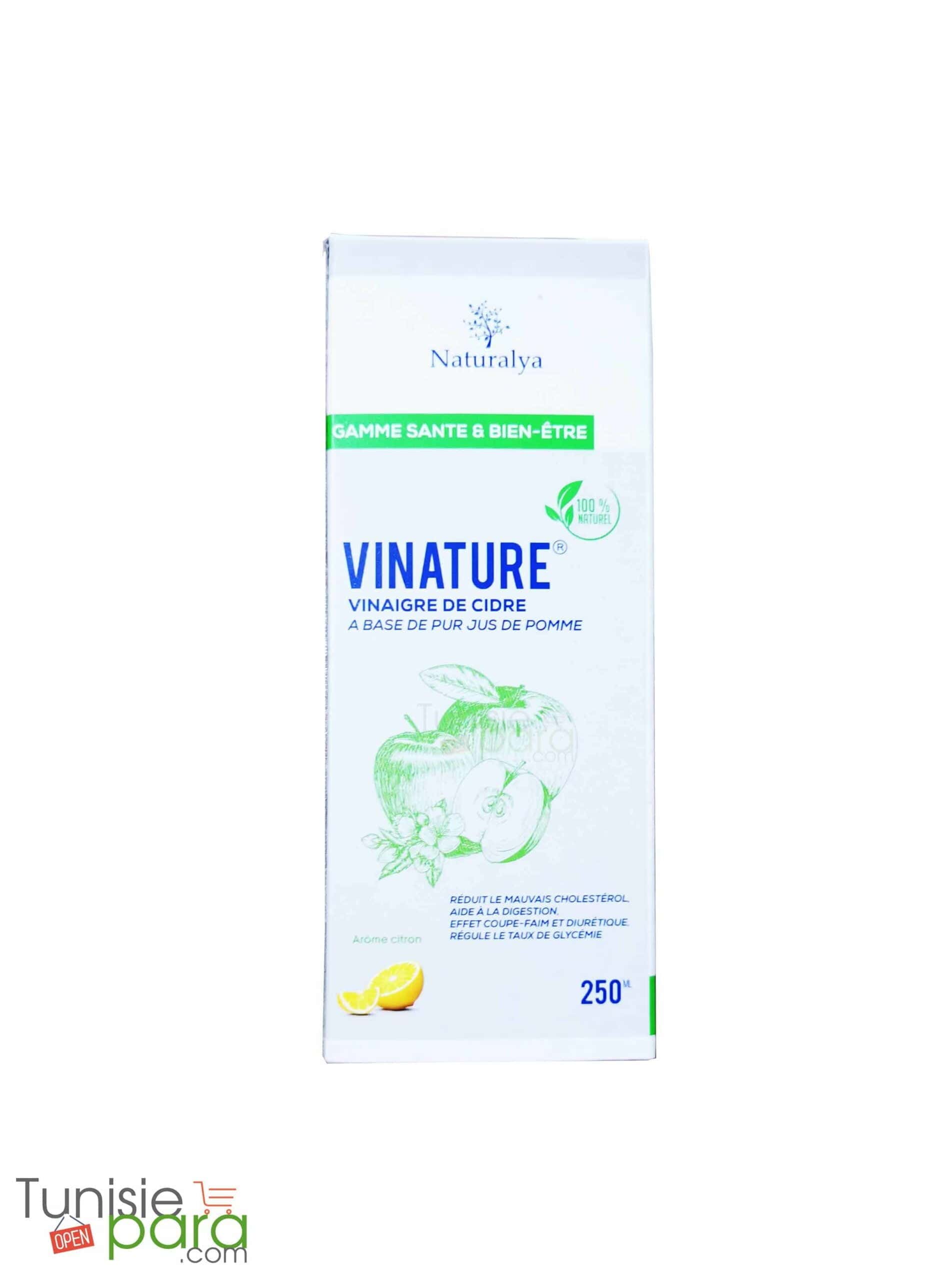 Naturalya vinature vinaigre de cidre citron 250ml — vue 2