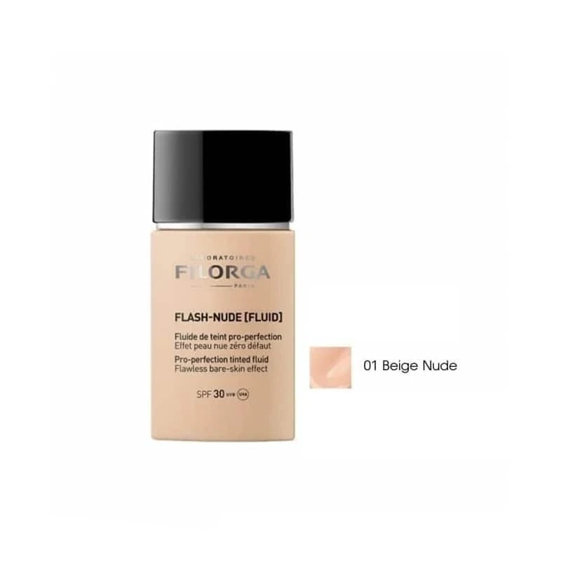 FILORGA FLASH-NUDE FLUID TEINT MAQUILLAGE PRO PERFECTION SPF30 (01 BEIGE) 30ML — vue 2