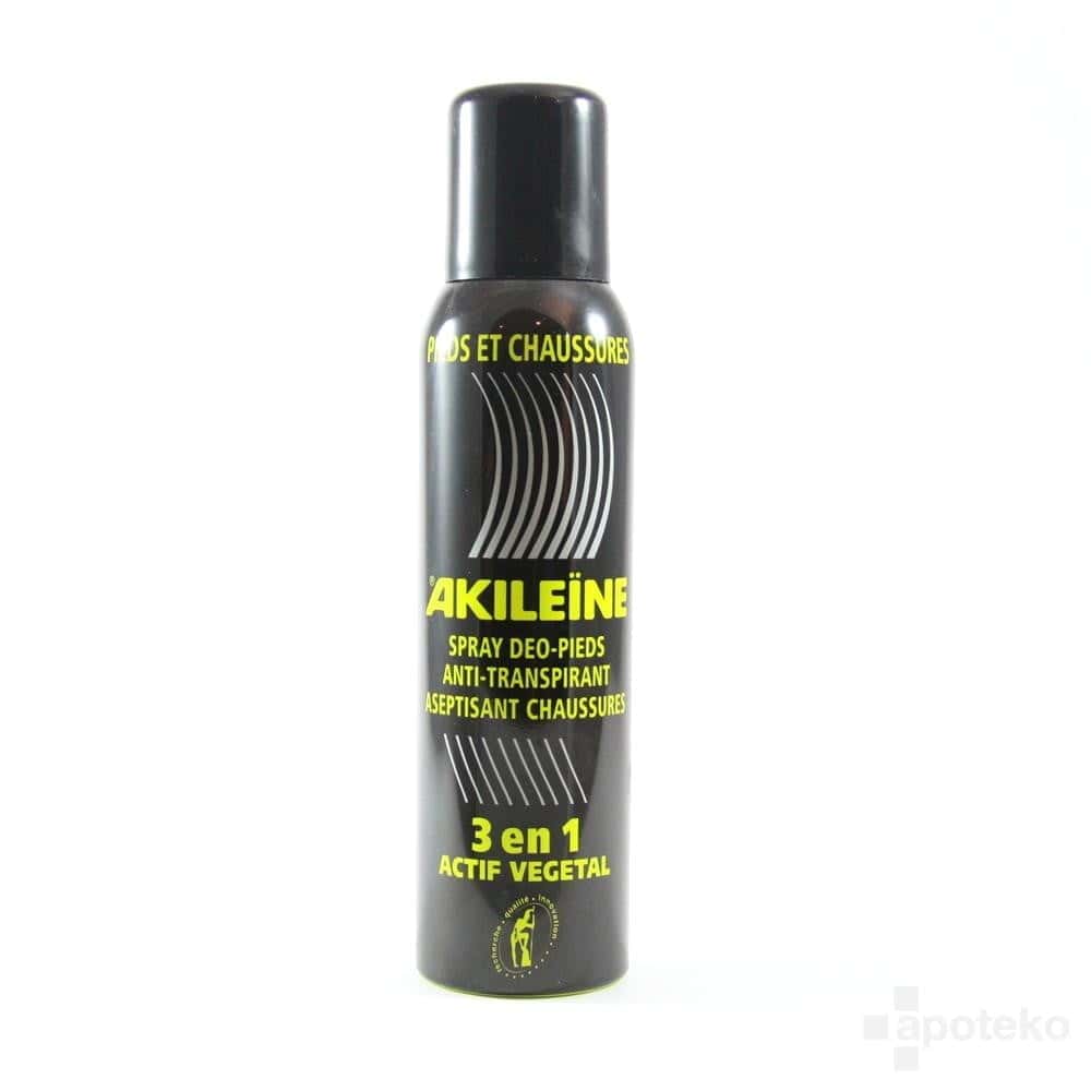 AKILEINE SPRAY NOIR DEODORANT PIEDS ANTI TRANSPIRANT 150ML