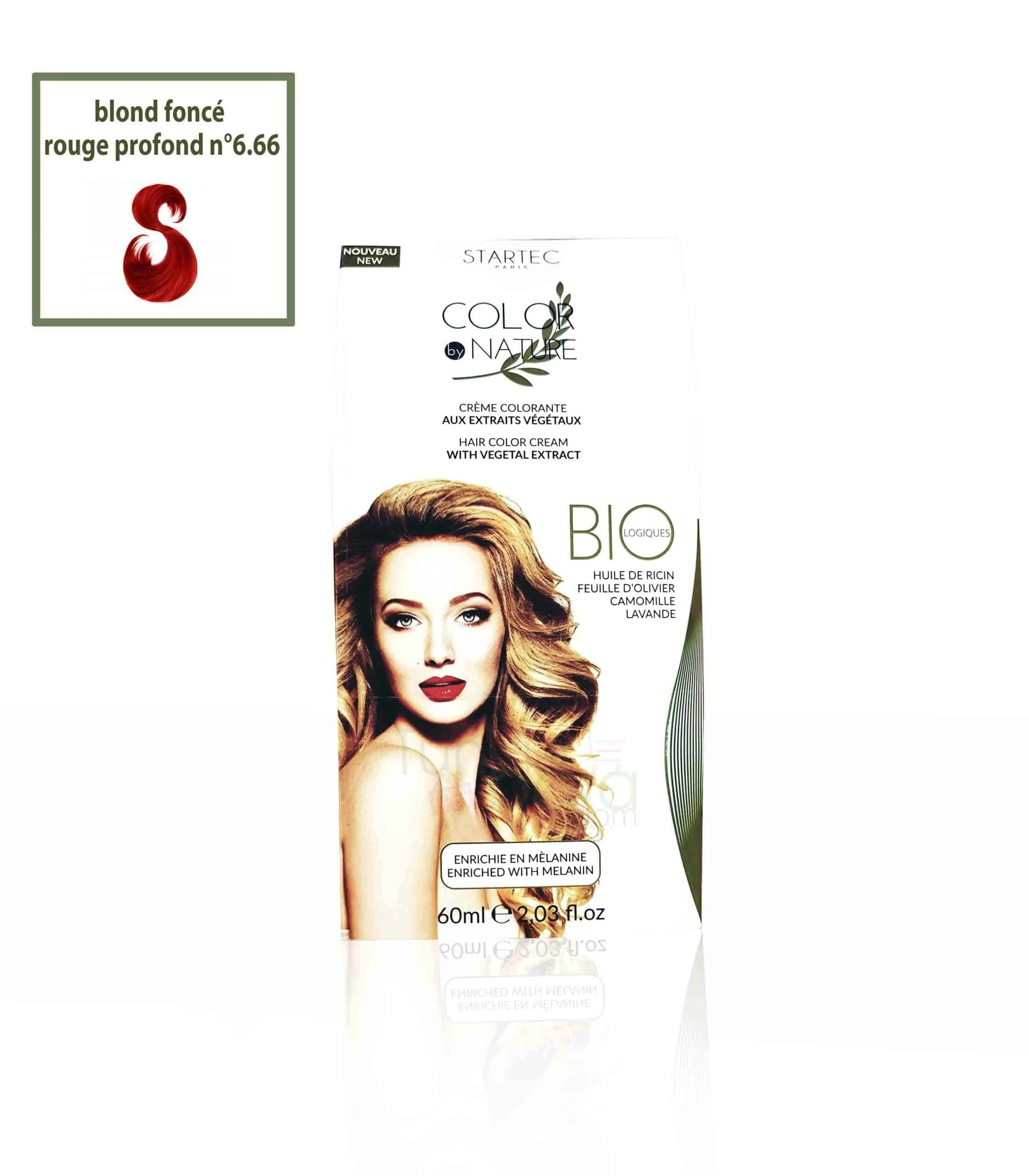 Startec coloration blond foncé rouge profond n° 6.66