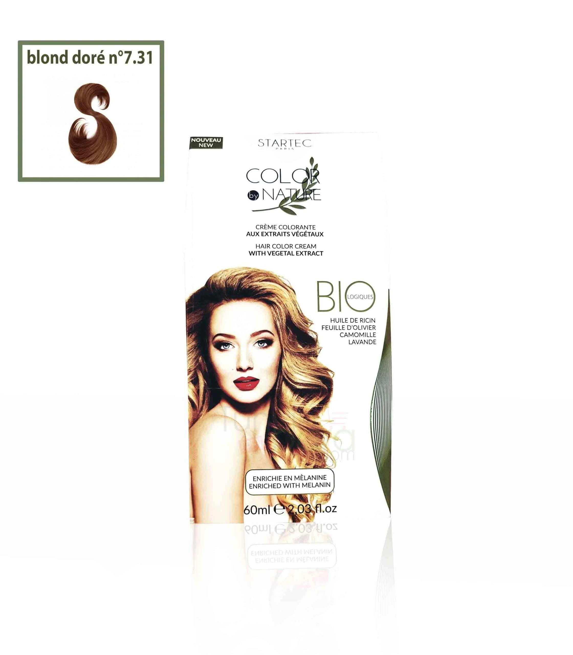Startec coloration blond doré cendré n° 7.31