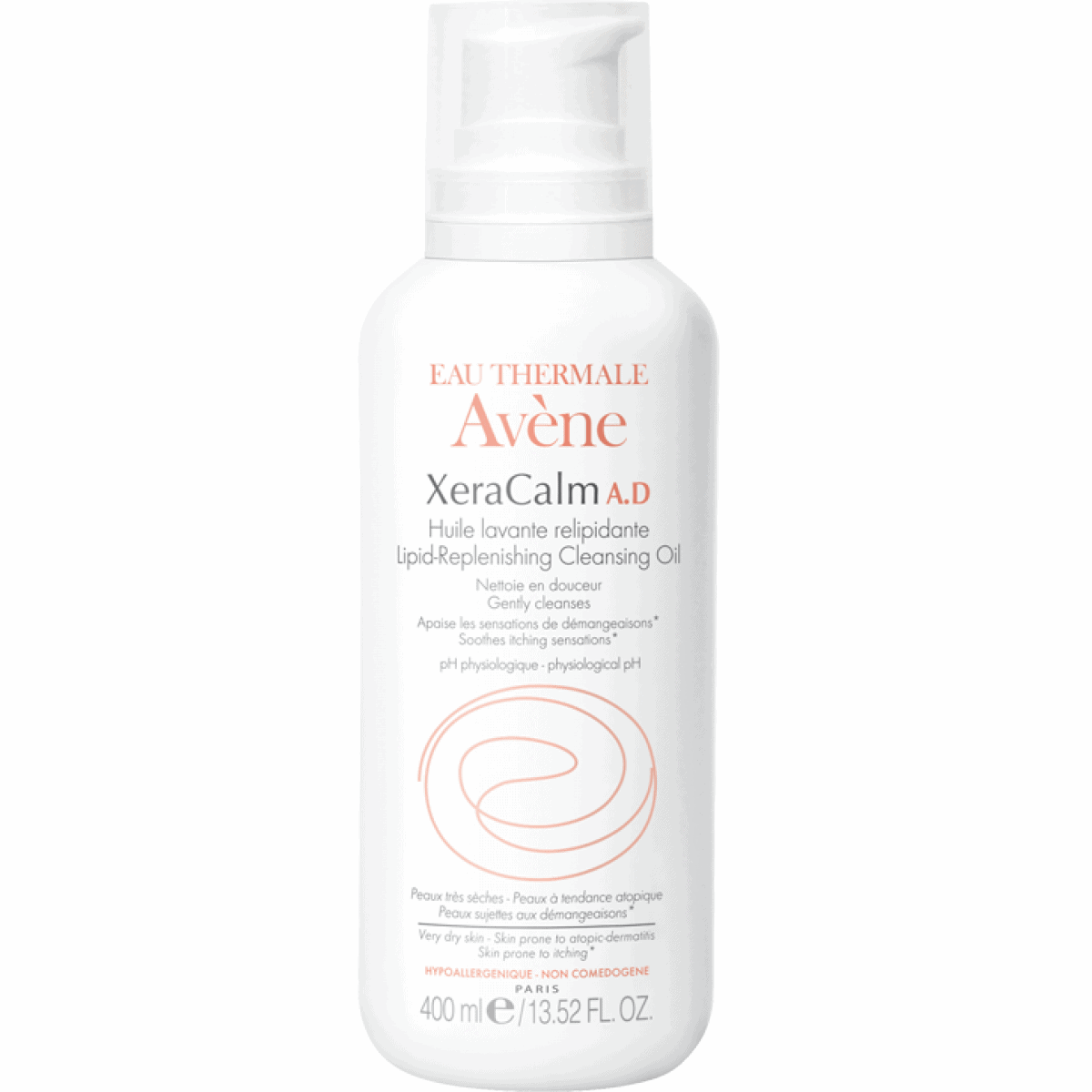 Avene XERACALM A.D Huile lavante relipidante 400ml — vue 2