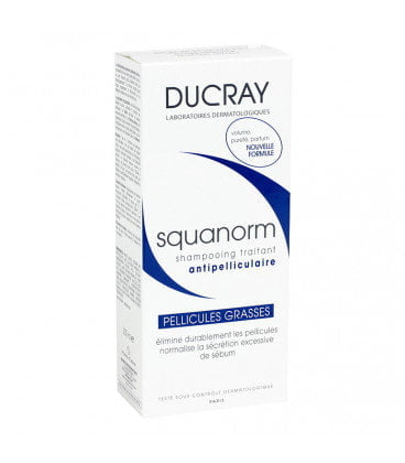 DUCRAY squanorm shampooing pellicules grasses 200ml — vue 2