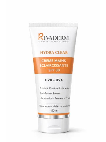 RIVADERM HYDRA CLEAR CREME MAINS ECLAIRCISSANTE SPF30 50ML