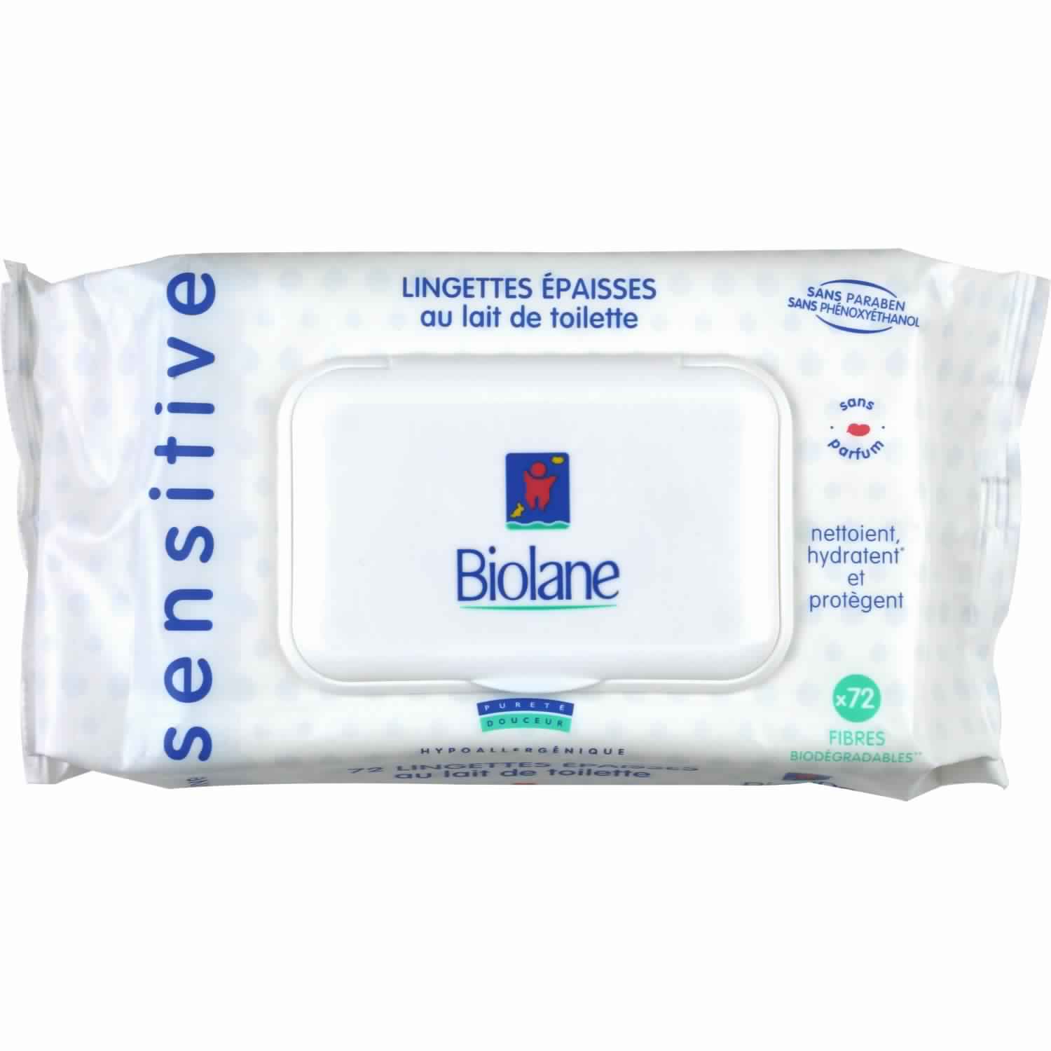 Biolane Lingettes Pure water bt/48 — vue 2