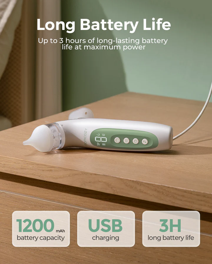 Aspirateur nasal électrique Momcozy 2-en-1 avec spray et aspiration — vue 6
