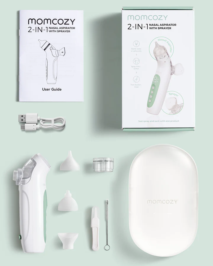 Aspirateur nasal électrique Momcozy 2-en-1 avec spray et aspiration — vue 8