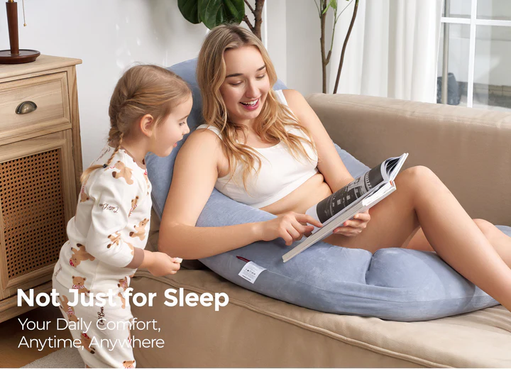 Momcozy Coussin de grossesse et allaitement gris — vue 4