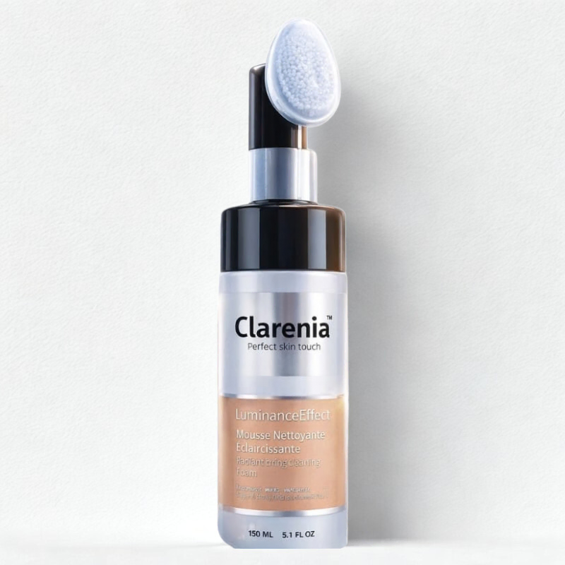 Clarenia Luminance Effect Mousse Nettoyante Eclaircissante avec Brosse 150ml
