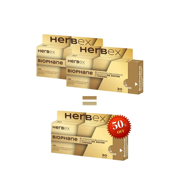 HERBEX PACK DE 3 BIOPHANE 30 GELULES (3EME -50%)