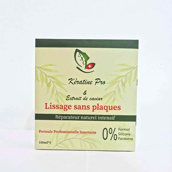 SNC kit de Lissage Naturel Sans Plaques – Kératine Pro 100ml