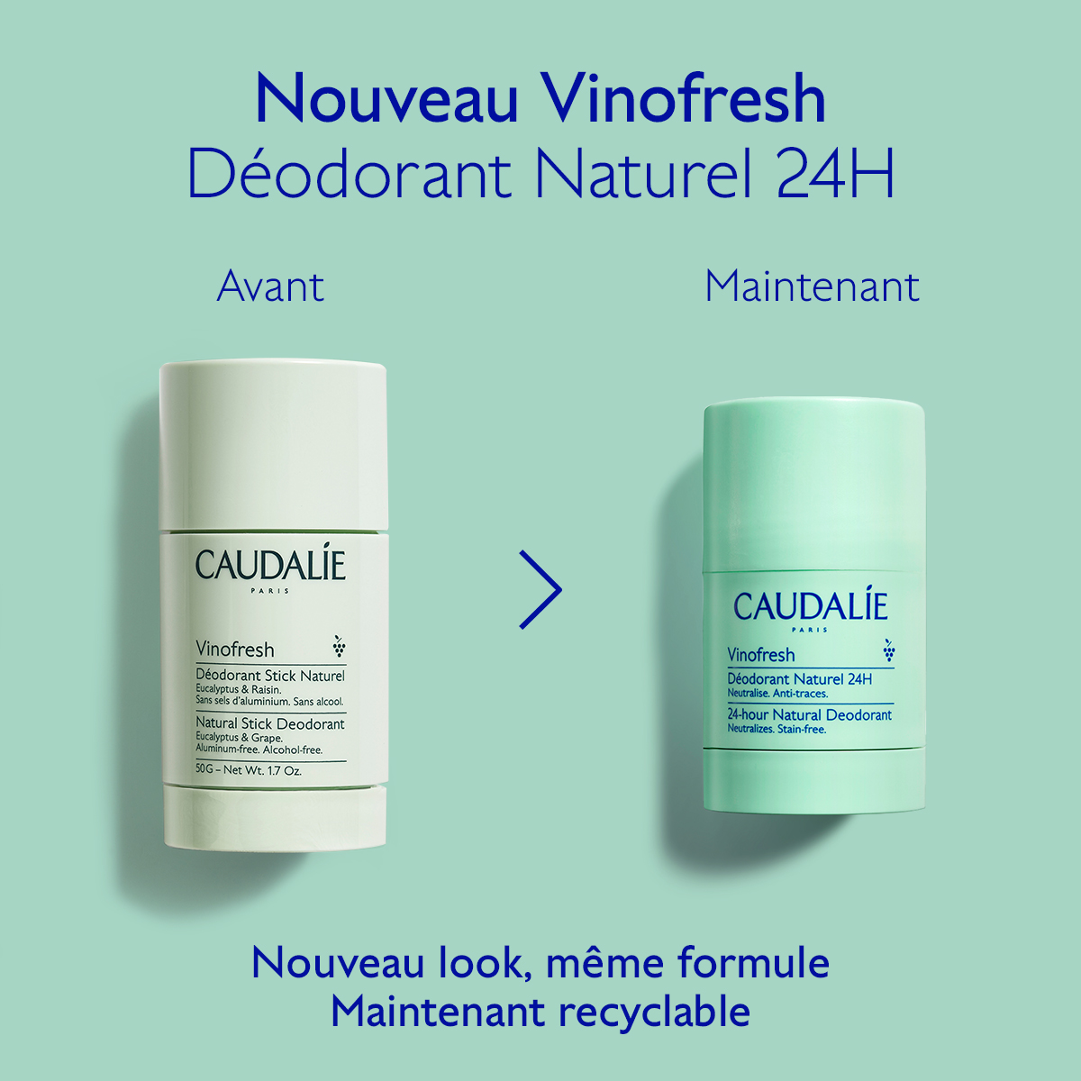 Caudalie Déodorant Stick Naturel Vinofresh — vue 4
