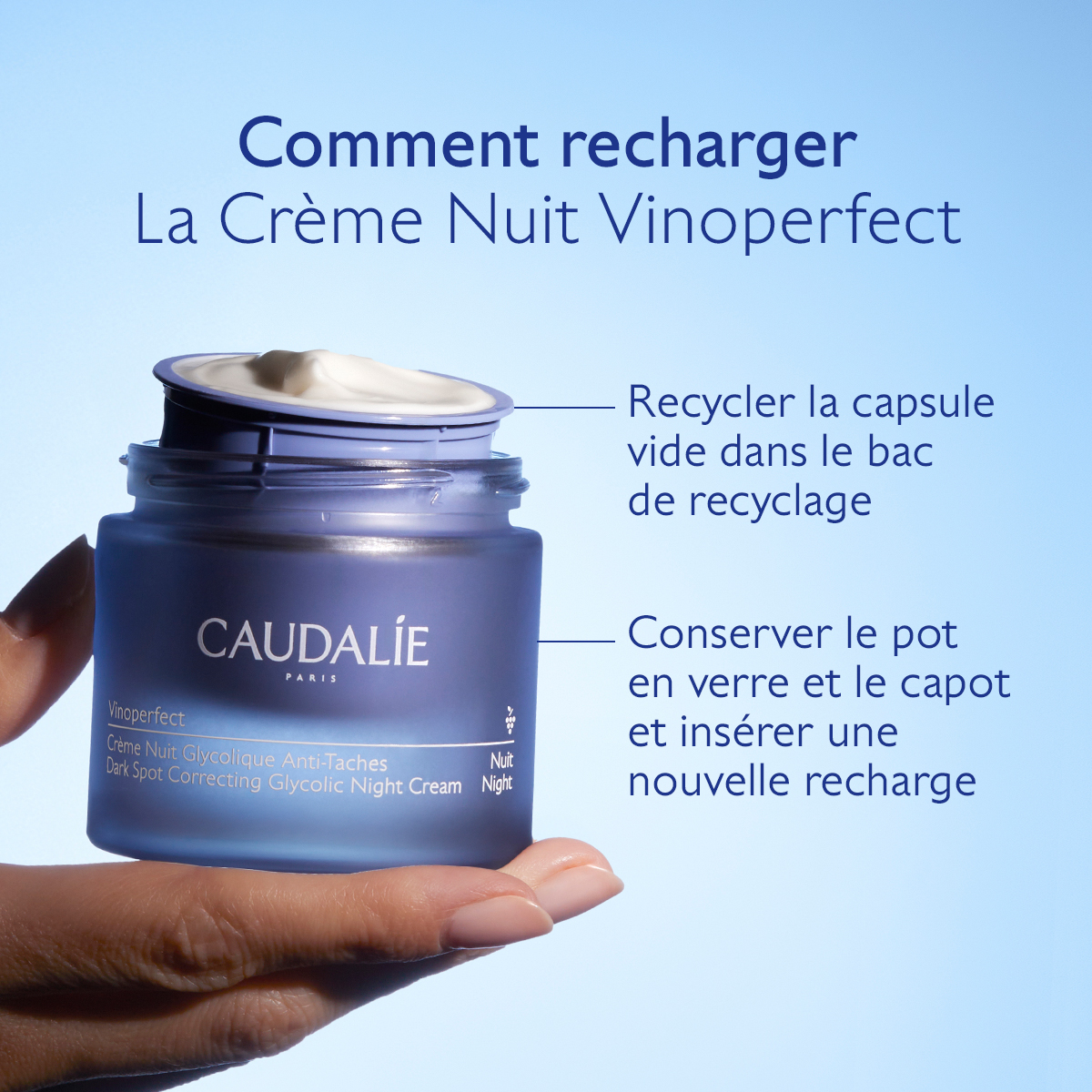 Caudalie Vinoperfect Crème Nuit Glycolique Anti-Taches — vue 2