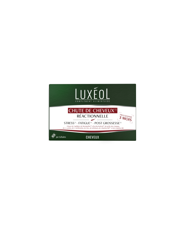 LUXEOL CHUTE DE CHEVEUX REACTIONNELLE 3 MOIS 90 GELULES