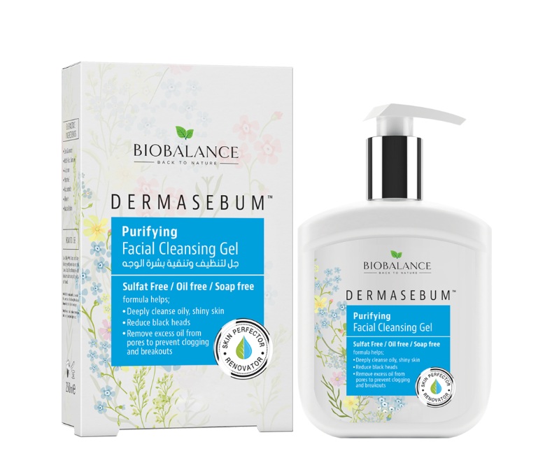 BIOBALANCE DERMAsebum gel nettoyant 250ml