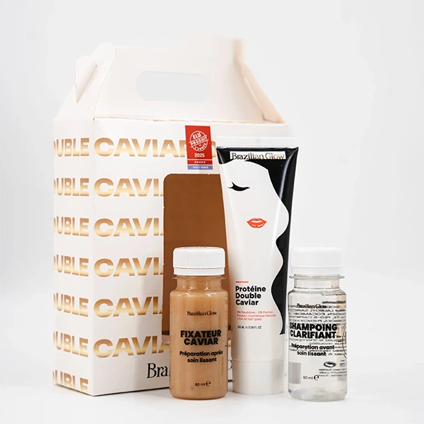 Brazilian glow Pack Lissage protéine double caviar