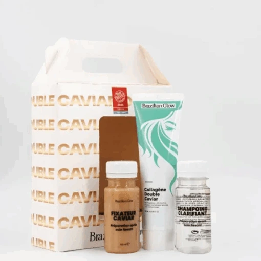 Brazilian glow Pack Lissage collagène double caviar
