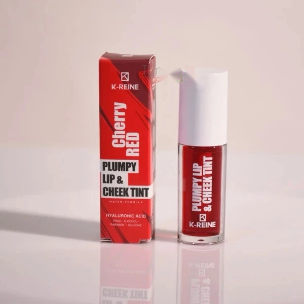 K-Reine Plumpy Lip Cheek Tint Cherry Red 6ml